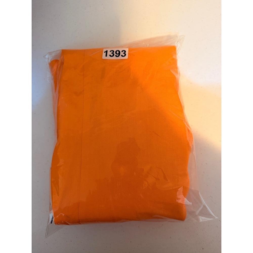 Forever 21 Blazer Jacket Women Large Orange Double Breasted Linen Blend - Picture 9 of 9